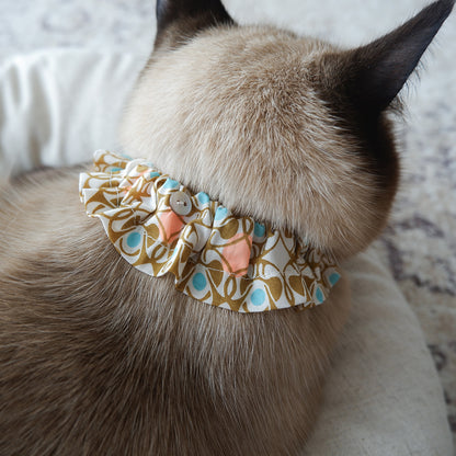 고양이 친화적인 코튼 목걸이/프릴【Liberty/Wimbrell Posy】