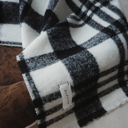 Wool Cat Blanket (ウールキャットブランケット)【チェックループツイード】