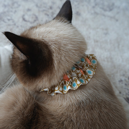 고양이 친화적인 코튼 목걸이/프릴【Liberty/Wimbrell Posy】