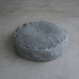 Pouf Cat Bed Cover [Charcoal Dye × Linen Washi]
