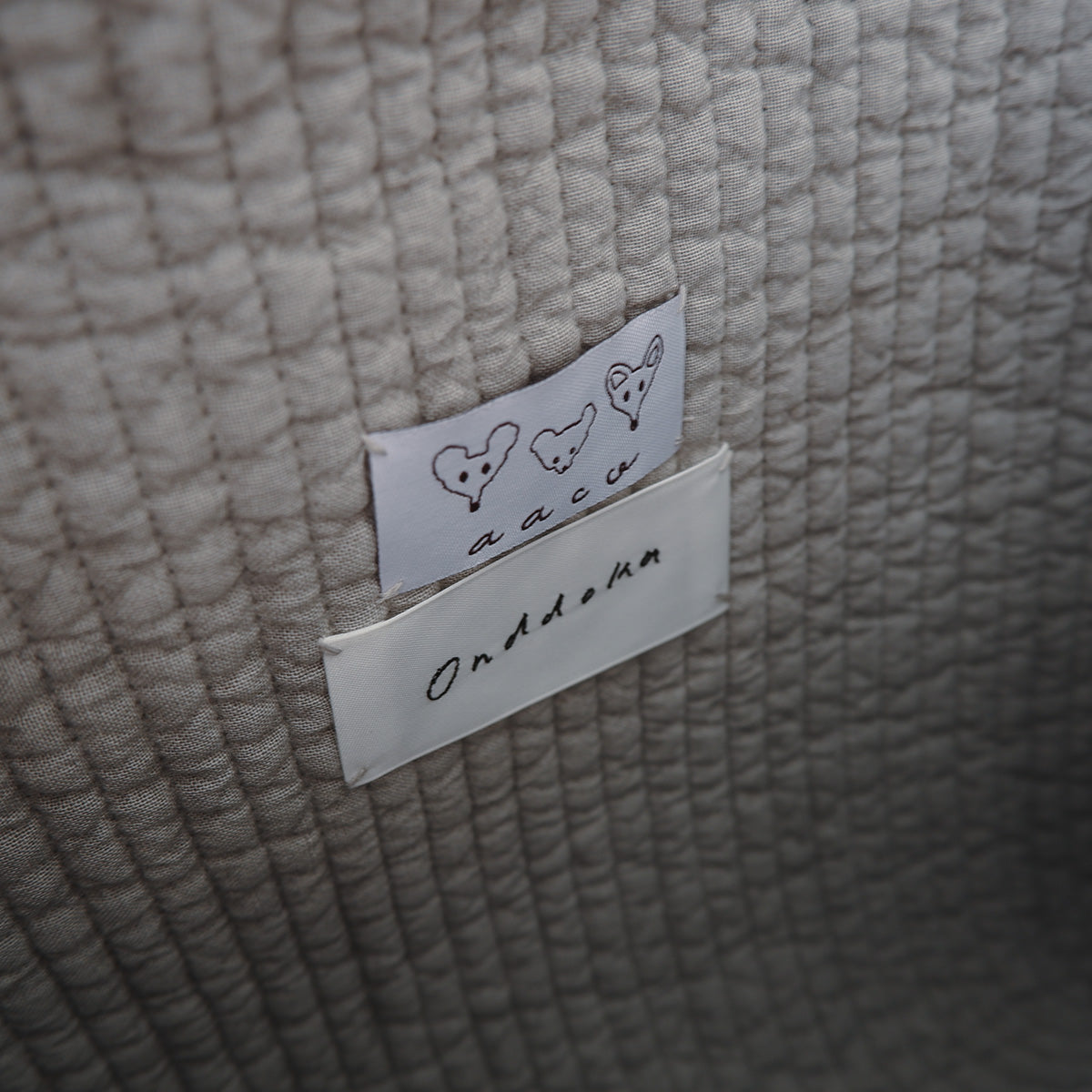 aaco×Onddoka 猫の首輪ポーチ【ねずみグレー】