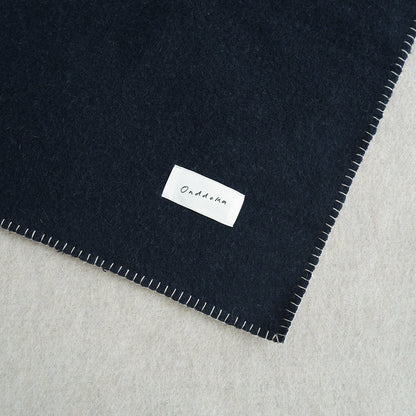 Cat ket / Reversible wool 【Navy/Beige】