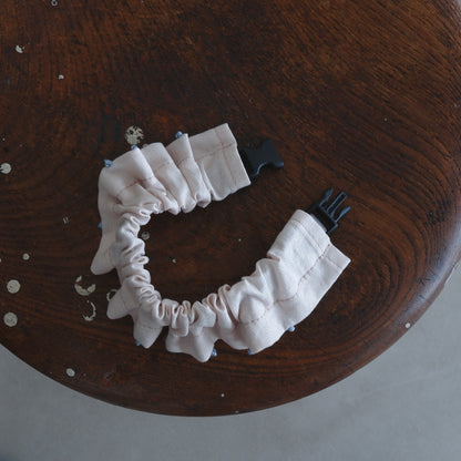 French knot embroidered ruffle collar [pink] 