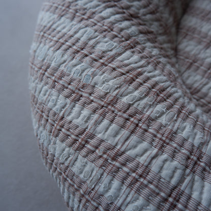Fabric bed【kantha kilt / Gray pattern】D