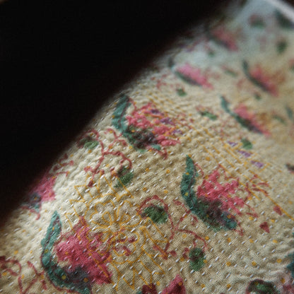 〈Vintage kantha quilt〉フードマット【Block Print-B】