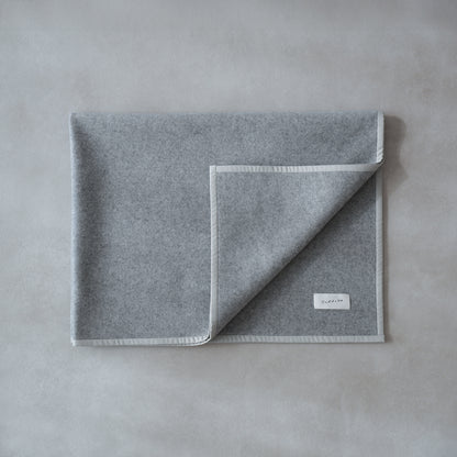 Wool Cat Blanket (ウールキャットブランケット)クォーターケット【Melange Light Gray】