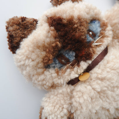 〈Atelier Somi×Onddoka〉Animal Mini Rug【Siam Cat】