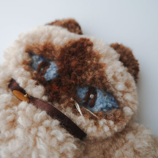 〈Atelier Somi×Onddoka〉Animal Mini Rug【Siam Cat】