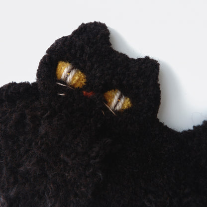 〈Atelier Somi〉Animal Mini Rug【くろねこ】