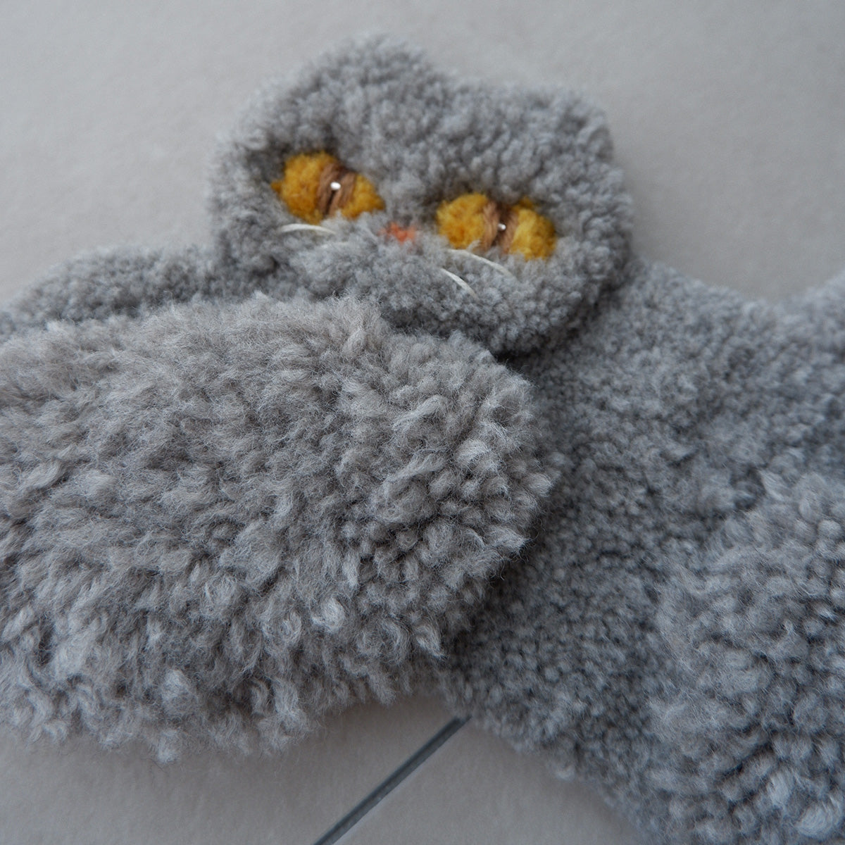 〈Atelier Somi〉Animal Mini Rug【グレーねこ】