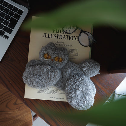 〈Atelier Somi〉Animal Mini Rug【ハチワレねこ】