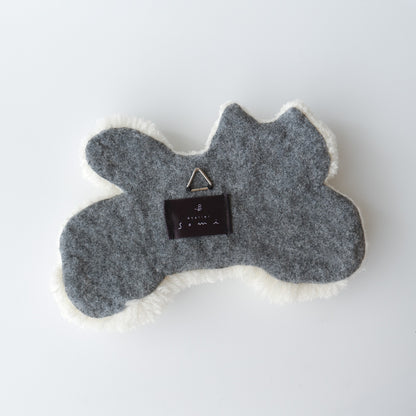 〈Atelier Somi〉Animal Mini Rug【しろねこ】