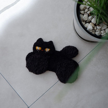 〈Atelier Somi〉Animal Mini Rug【くろねこ】