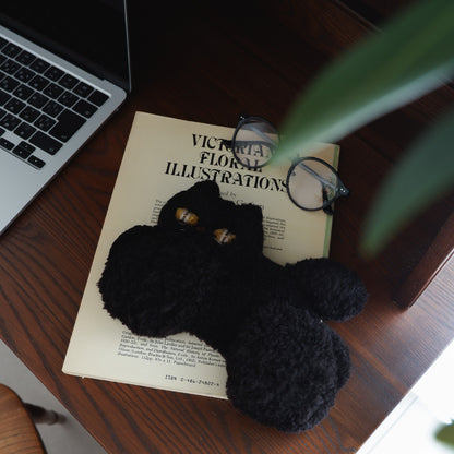〈Atelier Somi〉Animal Mini Rug【くろねこ】
