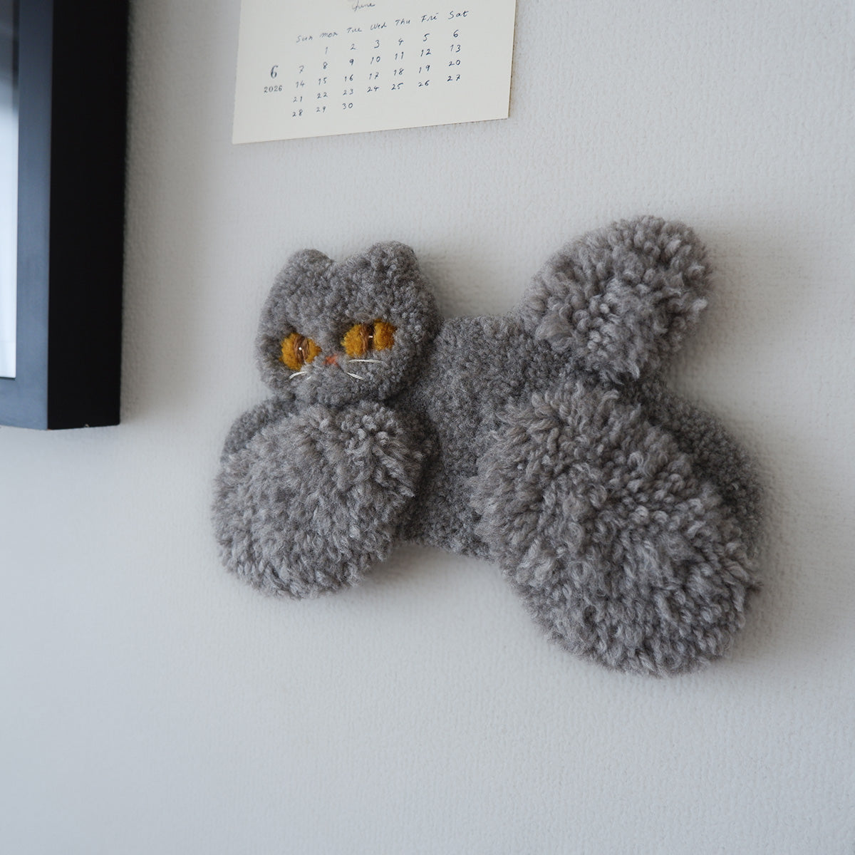 〈Atelier Somi〉Animal Mini Rug【ハチワレねこ】