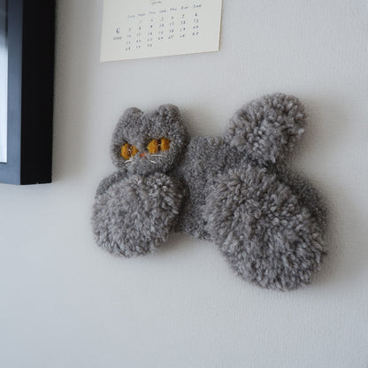 〈Atelier Somi〉Animal Mini Rug【ハチワレねこ】