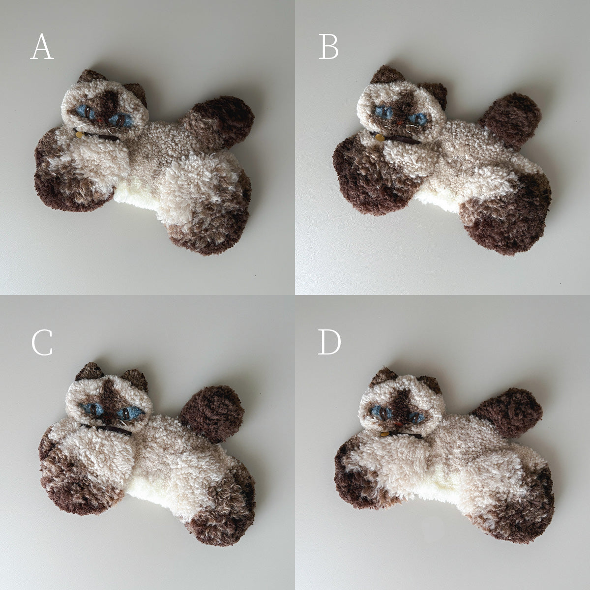 〈Atelier Somi×Onddoka〉Animal Mini Rug【Siam Cat】