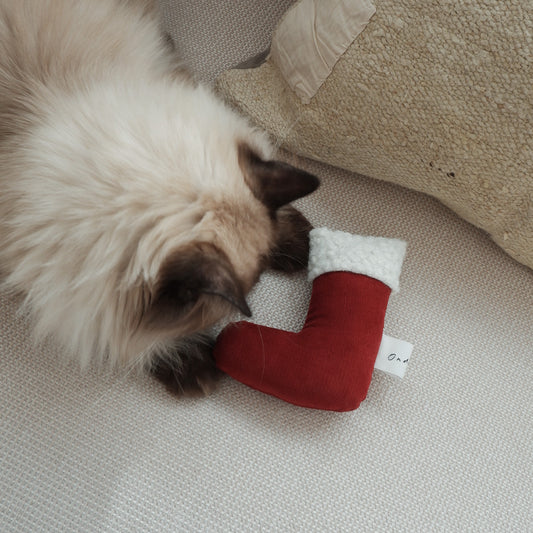 Holiday Toy（キャットニップサシェ付き）【Santa boots】