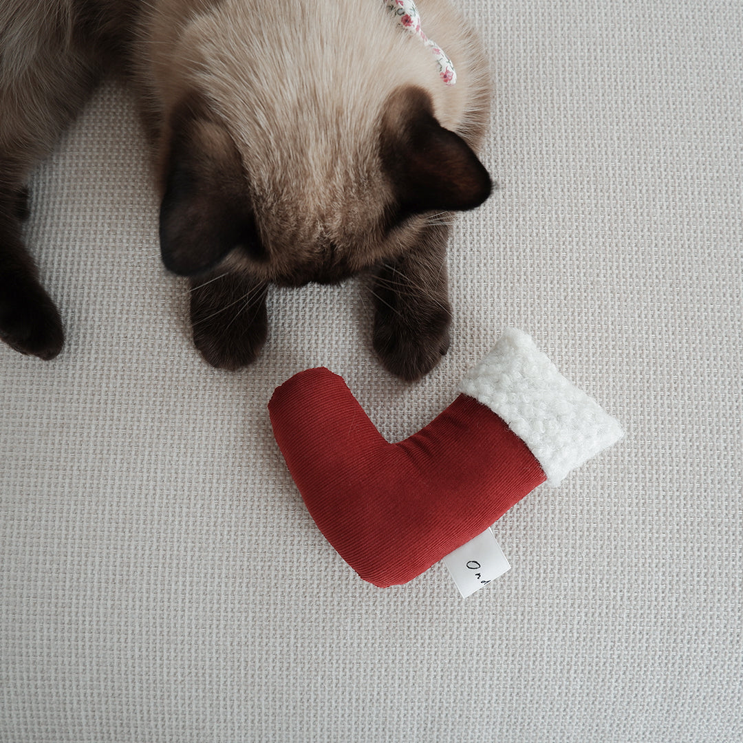 Holiday Toy（キャットニップサシェ付き）【Santa boots】